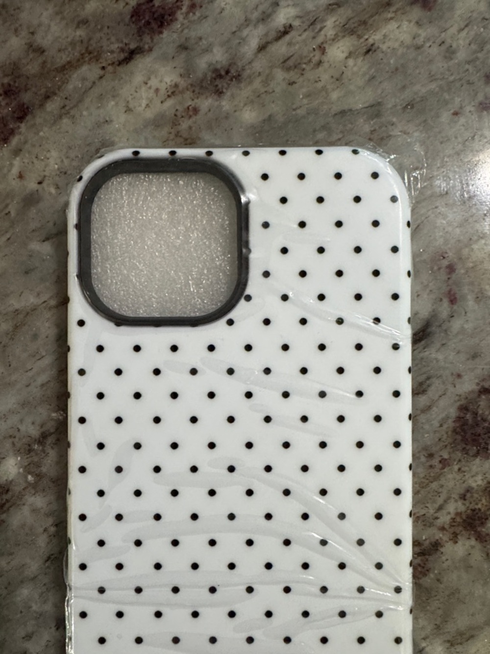 New White Polka Dot Smartphone Case - Stylish Protective Cover - Picture 3 of 5